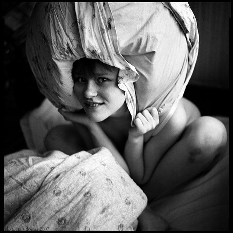 портрет, постель, sidorina, 6x6 постельное. в домике.photo preview