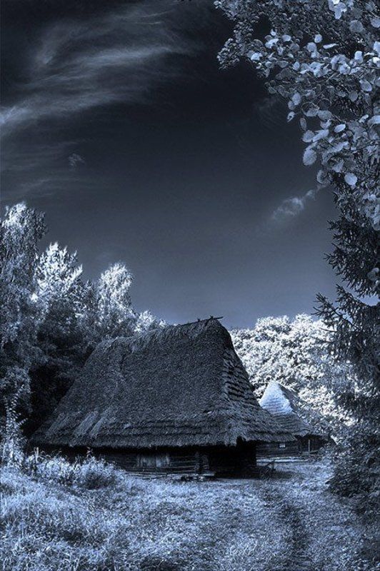 пейзаж, деревня в гостях у сказки... фото превью