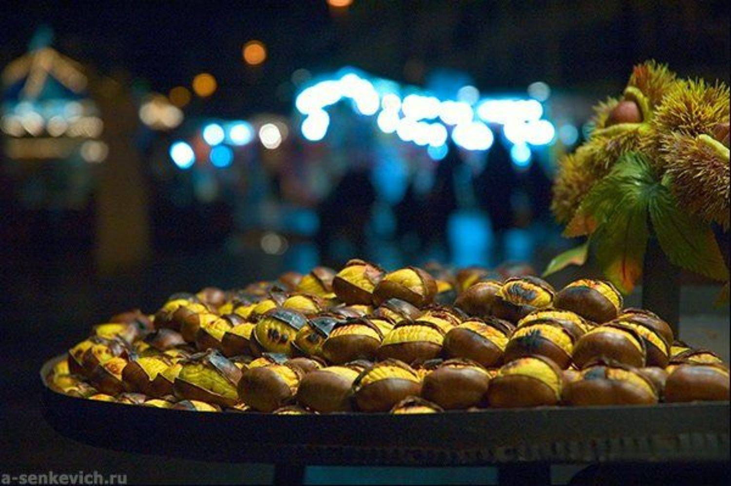 Каштаны. Автор: Андрей Сенкевич Жареные каштаны, Рим, piazza Navona, Андрей Сенкевич