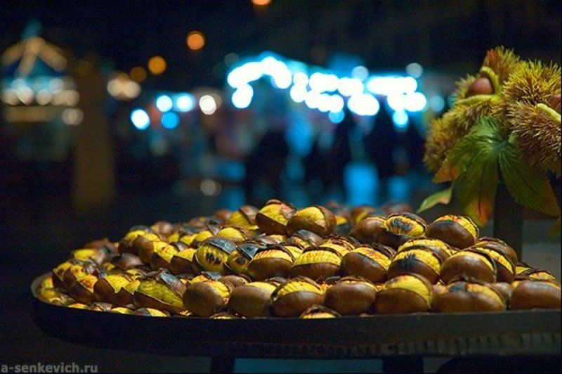 Жареные каштаны, Рим, piazza Navona Каштаныphoto preview