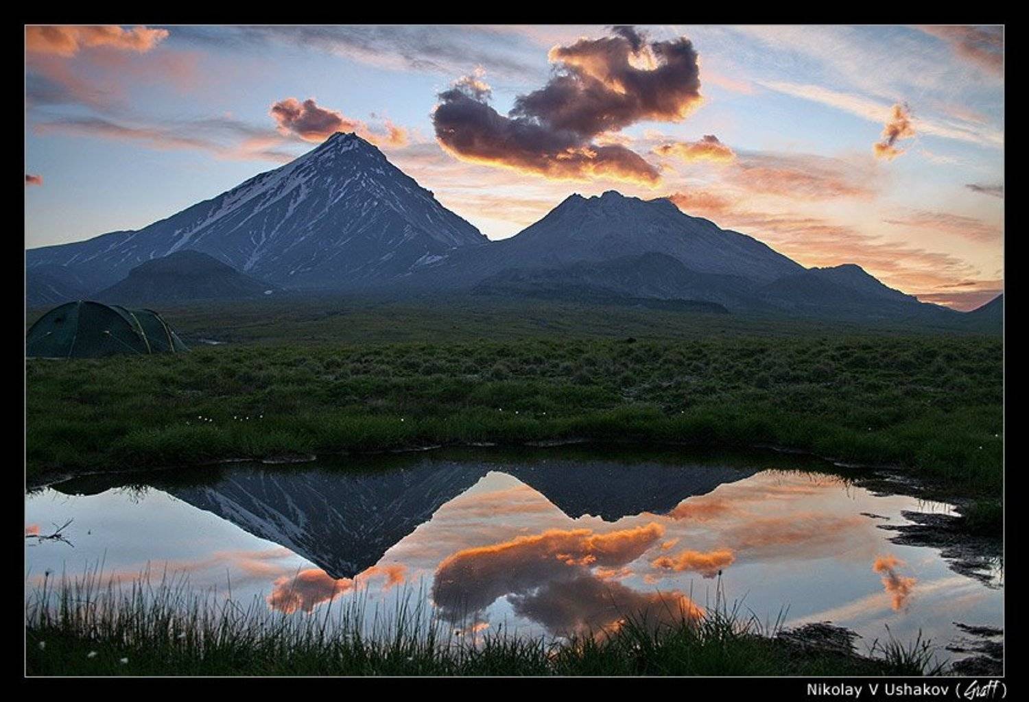 утро на Безымянке. Автор: Николай Ушаков (Graff) камчатка, вулкан, безымянный, Николай Ушаков (Graff)