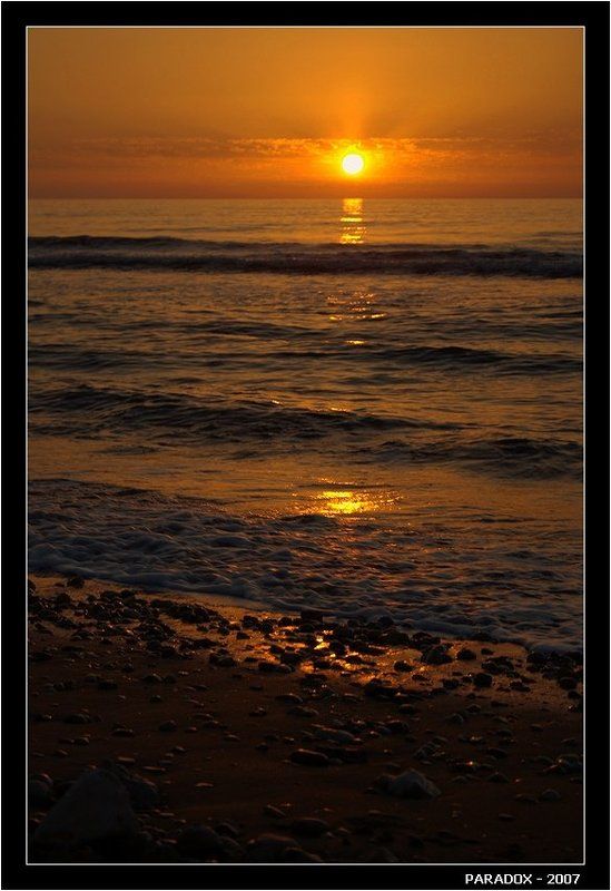 Закат, солнце, море, вечер, краски, PARADOX Этюд о закатеphoto preview