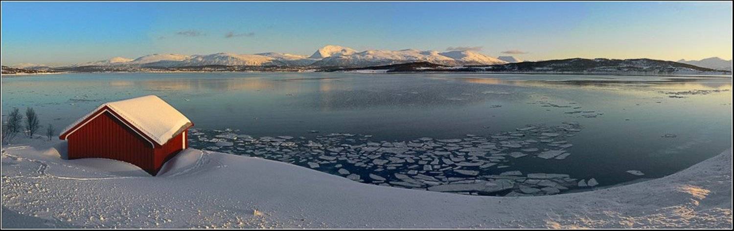 Норвежский пейзаж. Автор: jenta Норвегия,горы,фьорд,зима, jenta
