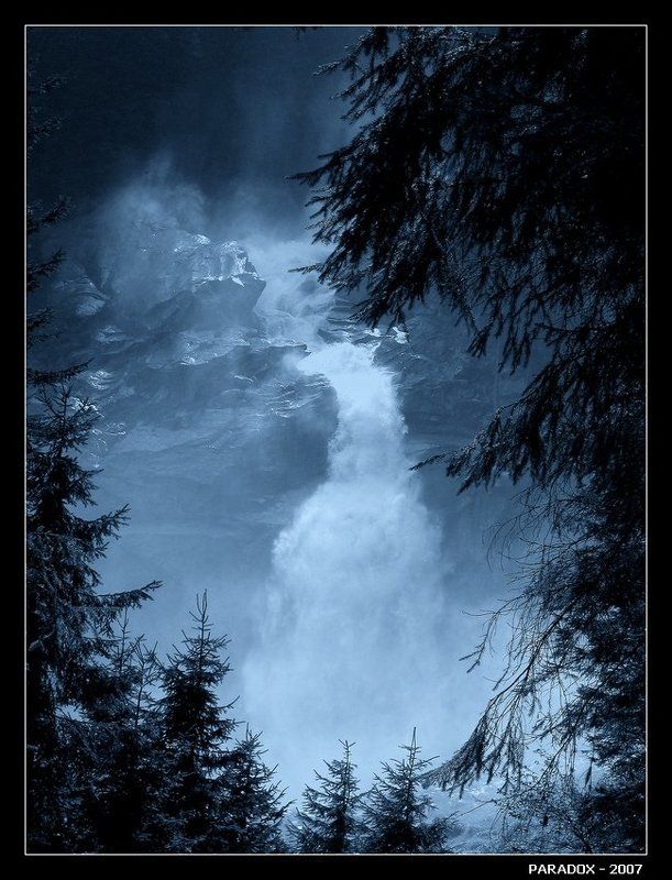 водопад,сказки,кримль,австрия,paradox Сказки Кримльского водопада - ЧБphoto preview