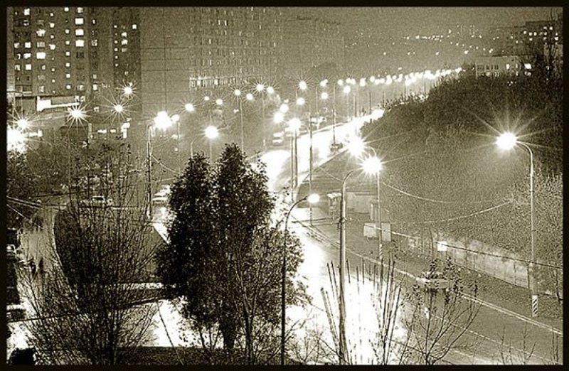 дорога, огни, дожди Дождиphoto preview