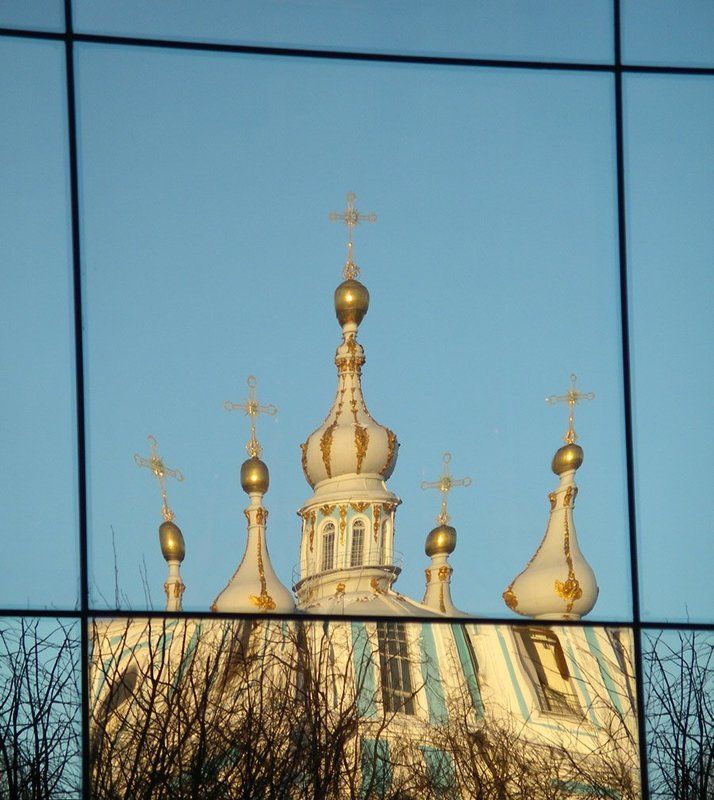 Другое измерение. Смольный собор. Санкт-Петербург.photo preview