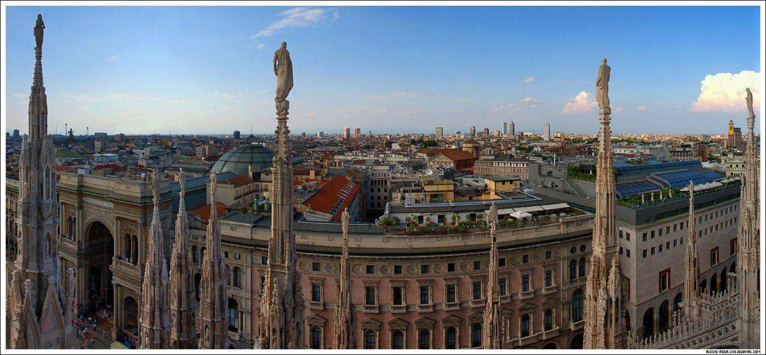 милан, италия, панорама, Alexis Assa