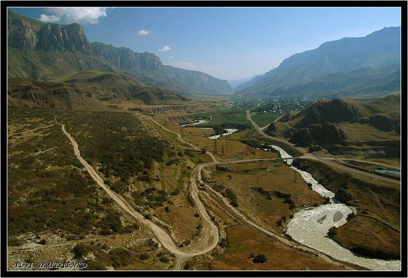 кабардино-балкария,горы,баксанскоеущелье,река Ущельеphoto preview