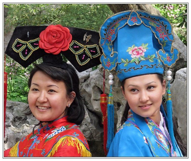 девушки, молодость, красота, императорские сады Лица Китая-5photo preview