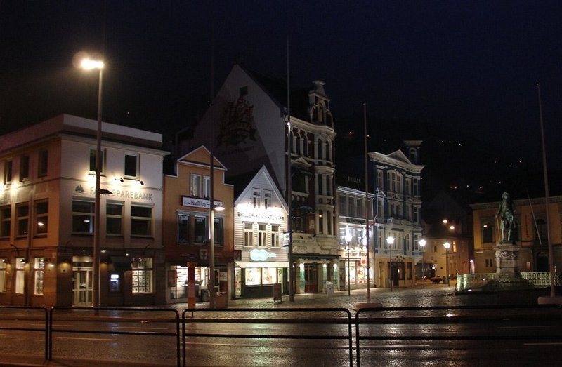 bergen, night, travel Bergen nightphoto preview