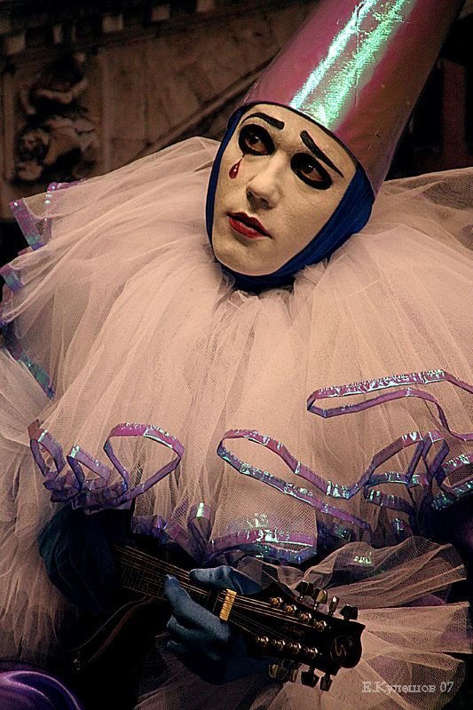 пьеро, клоун, маска,кулешов Мой грустный Пьеро...photo preview