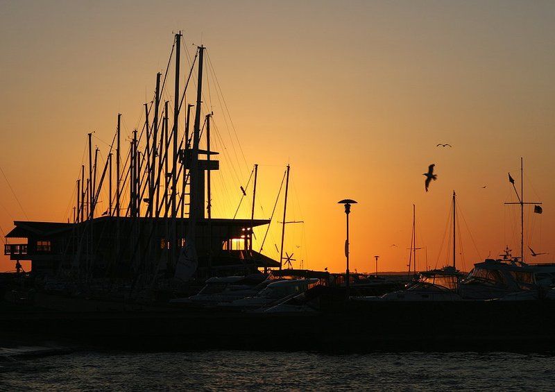 куршский залив, нида, пристань, рассвет Рассвет у пристаниphoto preview