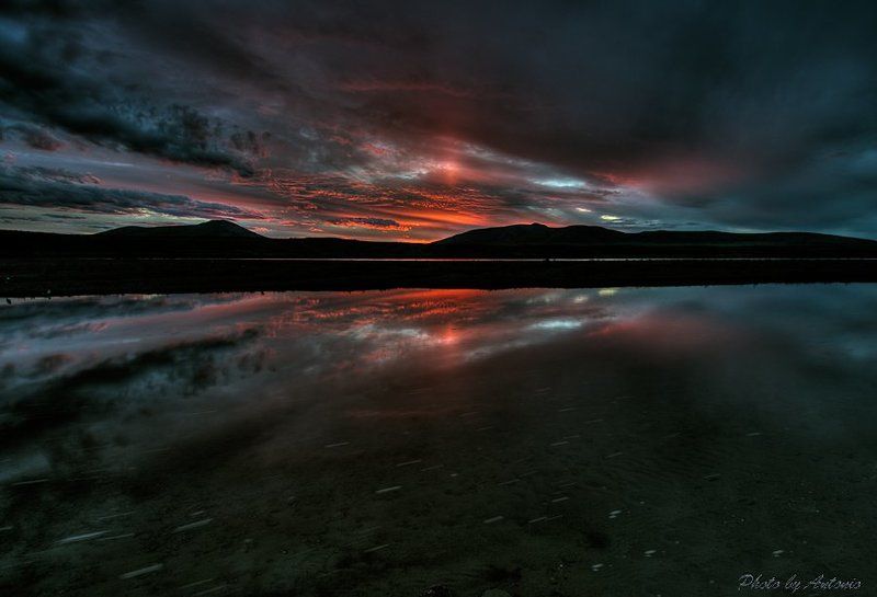 магадан, колыма, вечер, арестова, гижига, пейзаж, облака, вечер, закат Вечер на Севереphoto preview