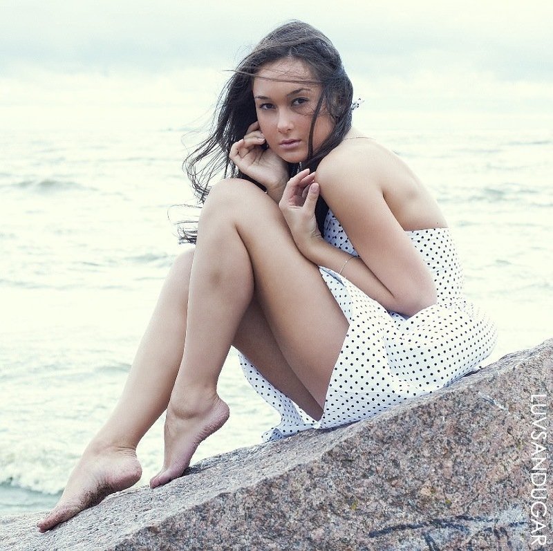 девушка, портрет, цвет, глаза, цифра *** фото превью