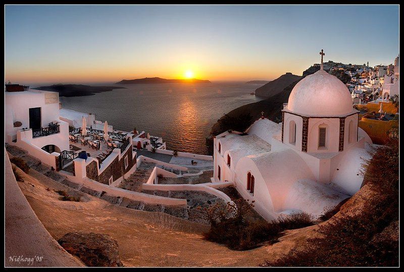 Закат в Фире...photo preview