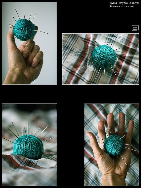клубок душа иглы жизнь Душа - клубо из нитокphoto preview