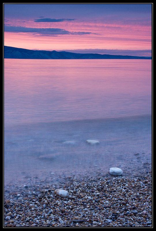 байкал, ольхон, рассвет, закат, вода, фаниз Сиреневый рассветphoto preview