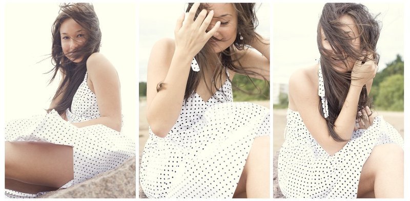 девушка, портрет, цвет, глаза, цифра *** фото превью