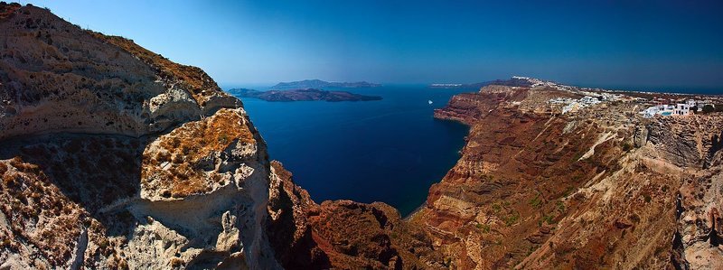 греция, санторини, острова Санторини ( вид на кальдеру ) фото превью