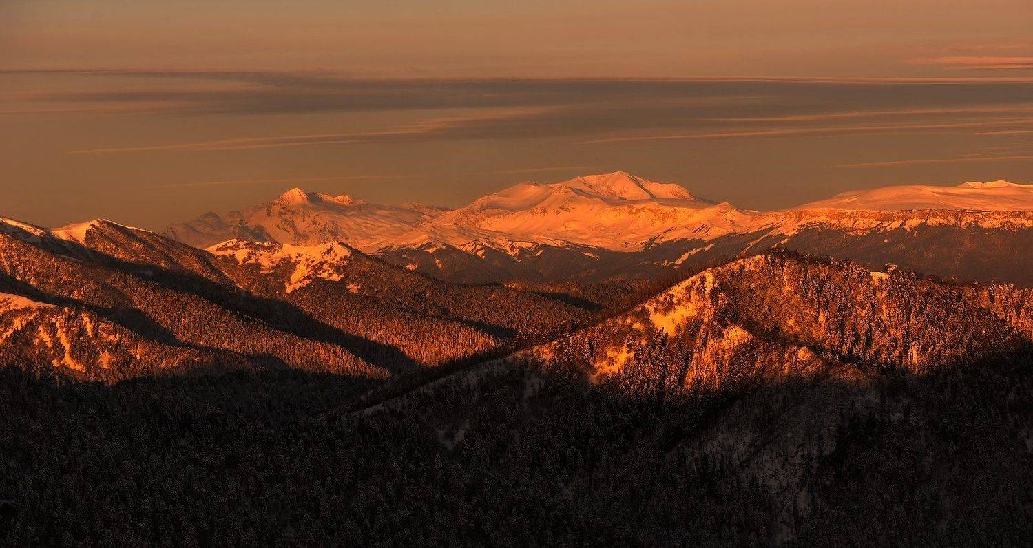 горы, кавказ. март,весна, тхачи, утро , вид, оштен, фишт, ФЁДОР