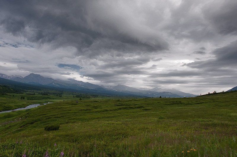 долина, река, сторож, камчатка Хмурое лето Камчаткиphoto preview