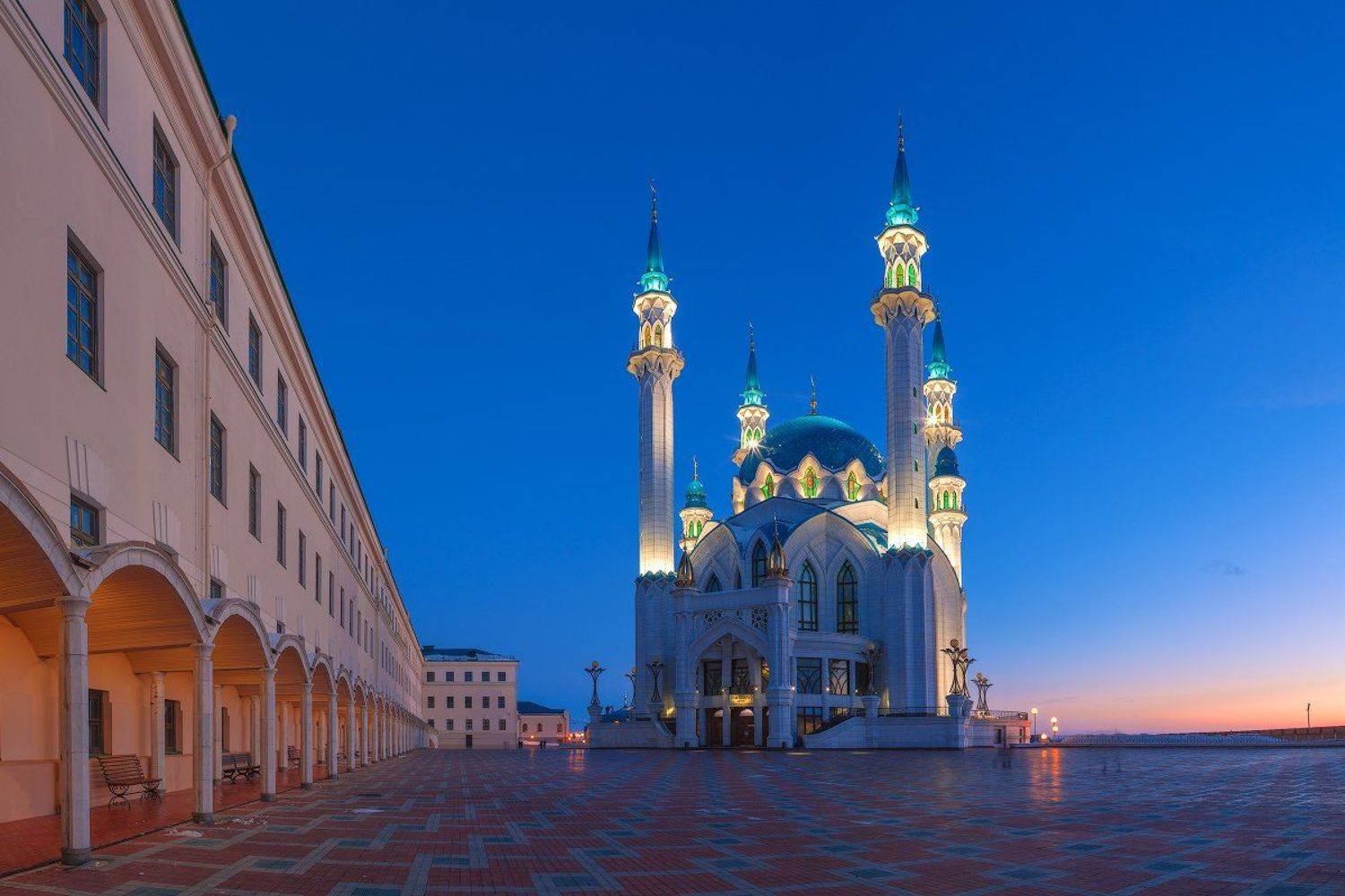 татарстан, казань, мечеть, кул, шариф, вечер, закат, Кочетков Евгений