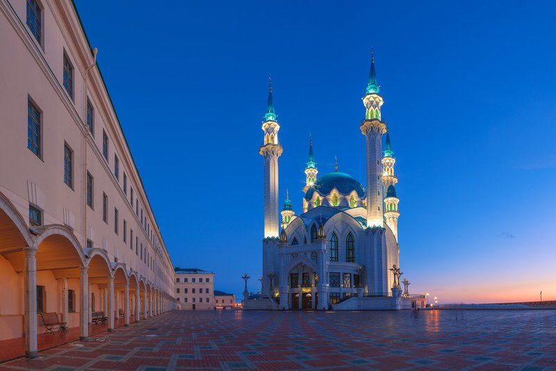 татарстан, казань, мечеть, кул, шариф, вечер, закат КУЛ ШАРИФ.photo preview
