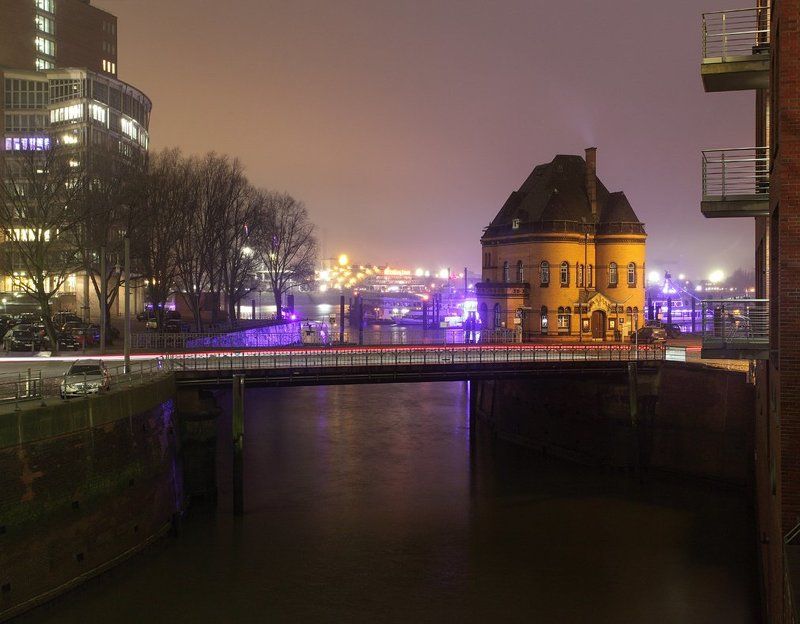 германия, гамбург, вечер,мост Вечерняя зарисовкаphoto preview