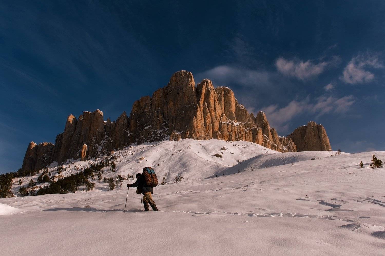 МЫ ДЕРЖИМ ПУТЬ В СТОРОНУ ЛЕСА. Автор: ФЁДОР горы, кавказ. март,весна, тхач, ФЁДОР