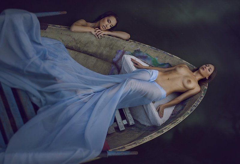 kladyk, кладык, река мертвых. девушки, Through the dark waters of Styx.photo preview