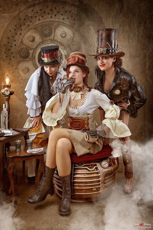 cosplay, costumes, fantasy, ladies, scene, steampunk, vintage, west, western, wilde, portrait Steampunk Bandit Queenphoto preview