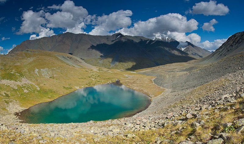 горы, алтай, река, елангаш, ирбисту вид на Ирбистуphoto preview