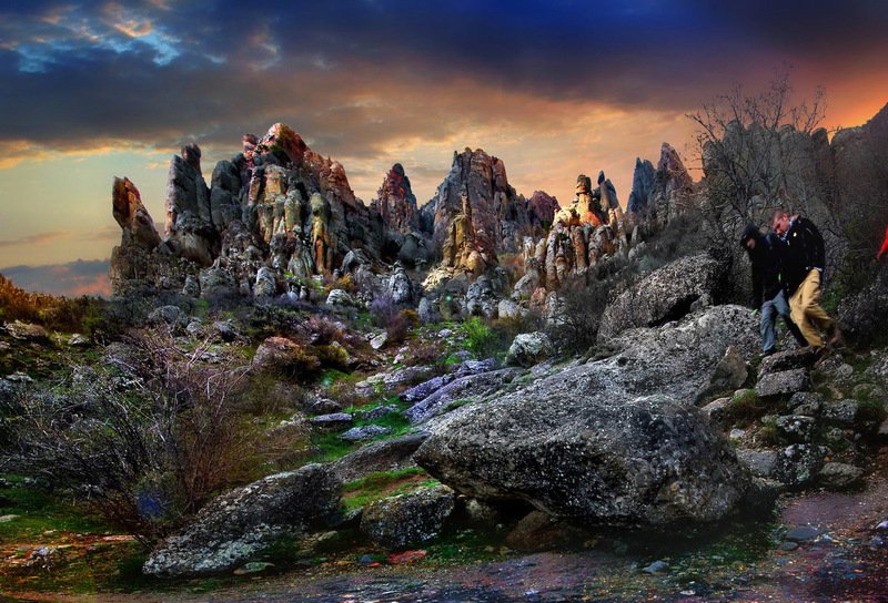 алушта, водопад, горы, демерджи, джур-джур, крым, симеиз, скалы, чатырдаг, панагия, зеленогорье, каменные-монстры-крыма На туманном Демерджи...photo preview