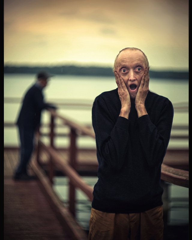 scream krzyk кричать emotional portrait dranikowski munch art face sky lake fear Scream.. 2020photo preview