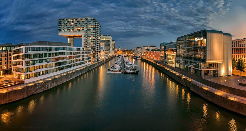 рейн, кёльн, köln, rheinauhafen, rhein, abend, вечер Вечер на Рейнеphoto preview