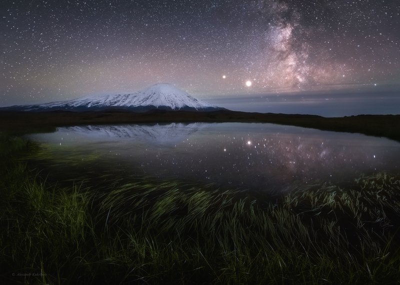 камчатка,толбачик,ночь,пейзаж,звёзды Ночь в долине великанов...photo preview