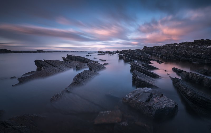 кольский, закат, море, камни, Тайны Баренцева моря...photo preview