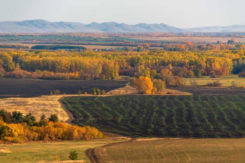 осень, горы, урал, панорама Золото Уралаphoto preview
