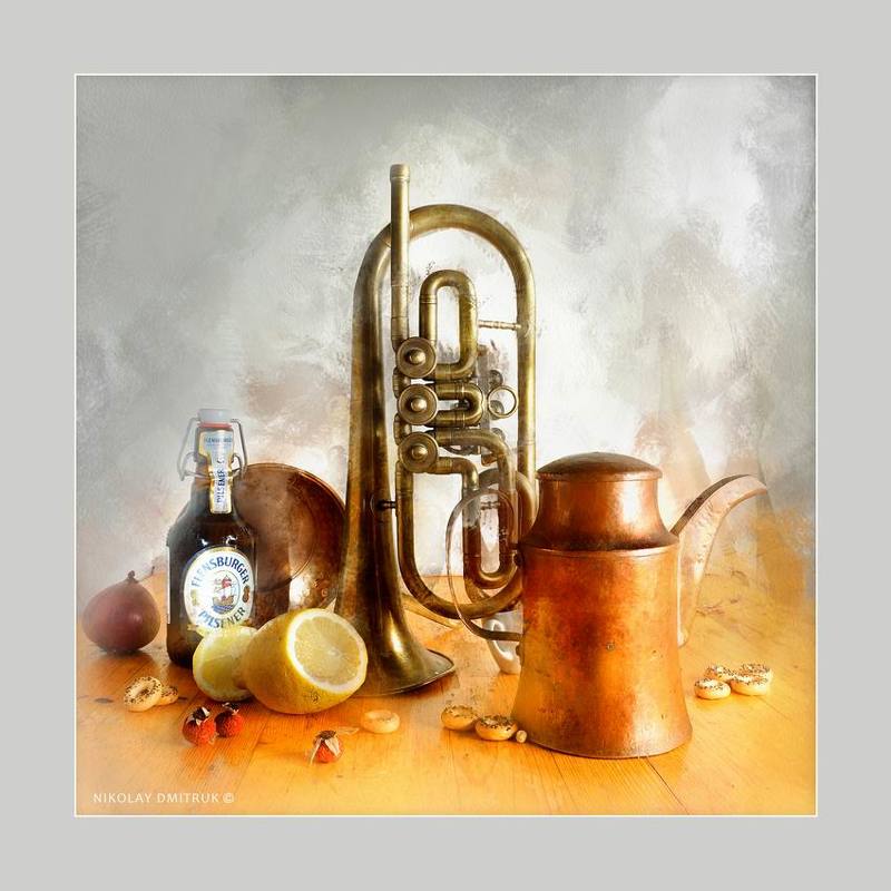 натюрморт медное пиво. студия непрерывного света 26photo preview