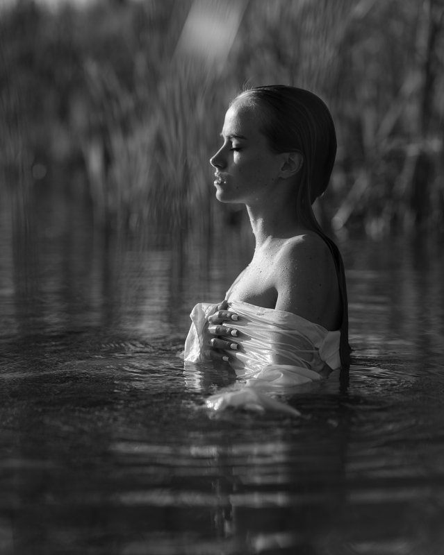 woman, lake, sunset, girl, portrait, water Gabiaphoto preview