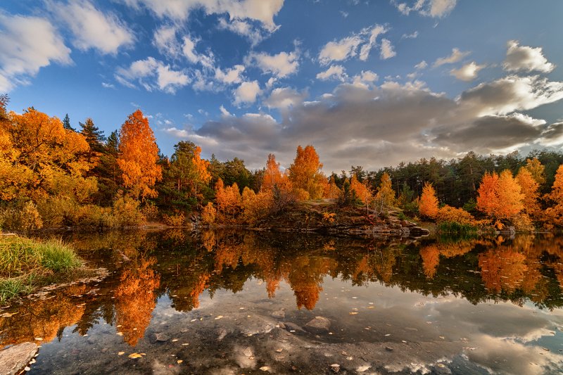 осень, пейзаж, южный урал, челябинск, шершнёвский  бор Осень в Шершнёвском боруphoto preview