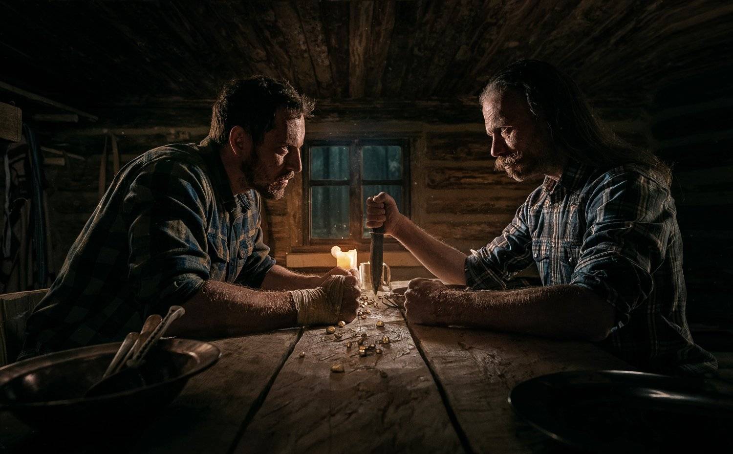 gold,rush,men,anger,angry,fight,conflict,old,miner,mood,, Przemyslaw Koch