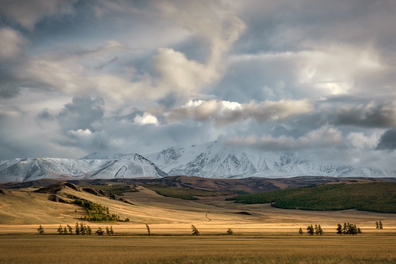 тыва, тува, монгун-тайга Тыва. Прерии Монгун-Тайги.photo preview