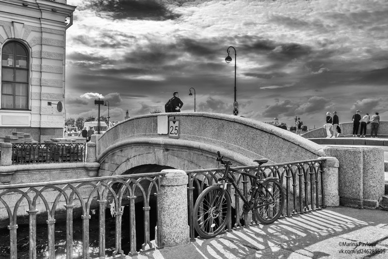 город, петербург, зимний мост, зимняя канавка, чёрно-белое фото, чб. фото, стрит фото И будет свет...photo preview