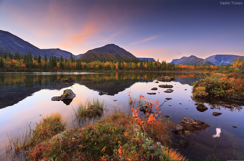 кольский, север, заполярье, хибины Перед рассветомphoto preview