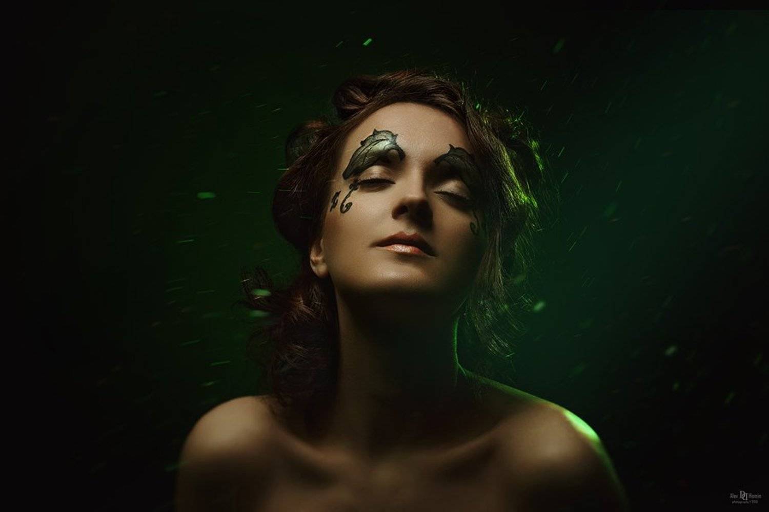 девушка, арт, свет, make up, hair, fashion, Alex Homin