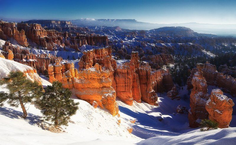mc, usa, winter, bryce Развалины дивного города фото превью