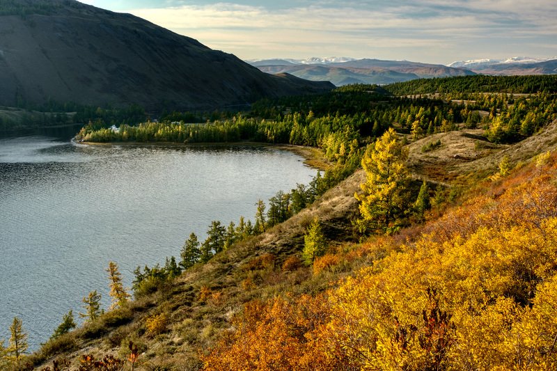 тыва, тува, кара-холь Раннее утро. Сентябрь. Кара-Холь.photo preview