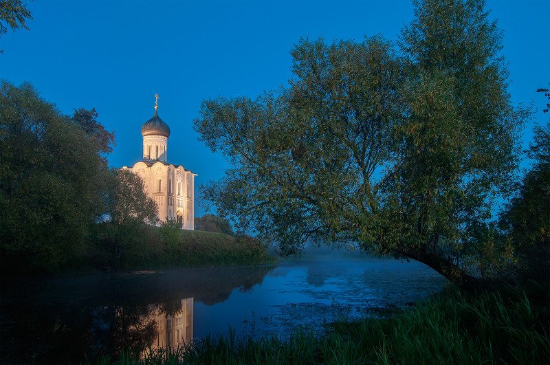 покрова на нерли, закат, ночь, вечер Покрова на Нерли_4photo preview