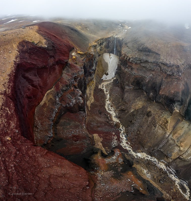 камчатка,опасный,мутновский,аэрофото,дронофото Каньон Опасный...photo preview